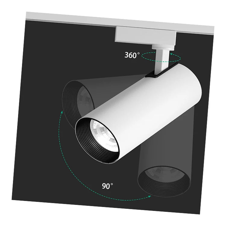 LED Track Lights Supermarket Shopping Mall 35W40W45W Spotlight Exhibition Hall Clothing Store LED Track Lights