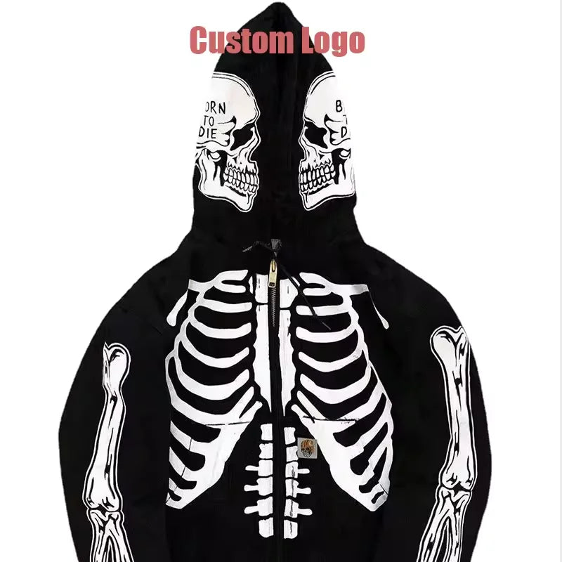 Clothing Manufacturers Custom Men Tracksuit Heavyweight Sweatshirts Men's Zip Hoodies Streetwear for Boy