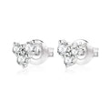 Minimalist Sterling Silver Jewelry Diamond Stud Earrings Designs for Girls