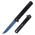New Arrival Custom Hobby Pocket Folding Knife with High Hardness Blue or Black Titanium Blade Durable G10 and Nylon Handle