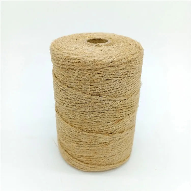 Best-selling Natural Jute Twist Rope 2mm Eco-Friendly for Packaging & Decor DIY with Customized Length & Logo (Natural/Green)