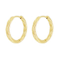 QUSEDINY Classic Style Mini Designer Fashion Twist Hoop Earrings 18K Gold Plated Stainless Steel Geometric Shape Non-Tarnishing