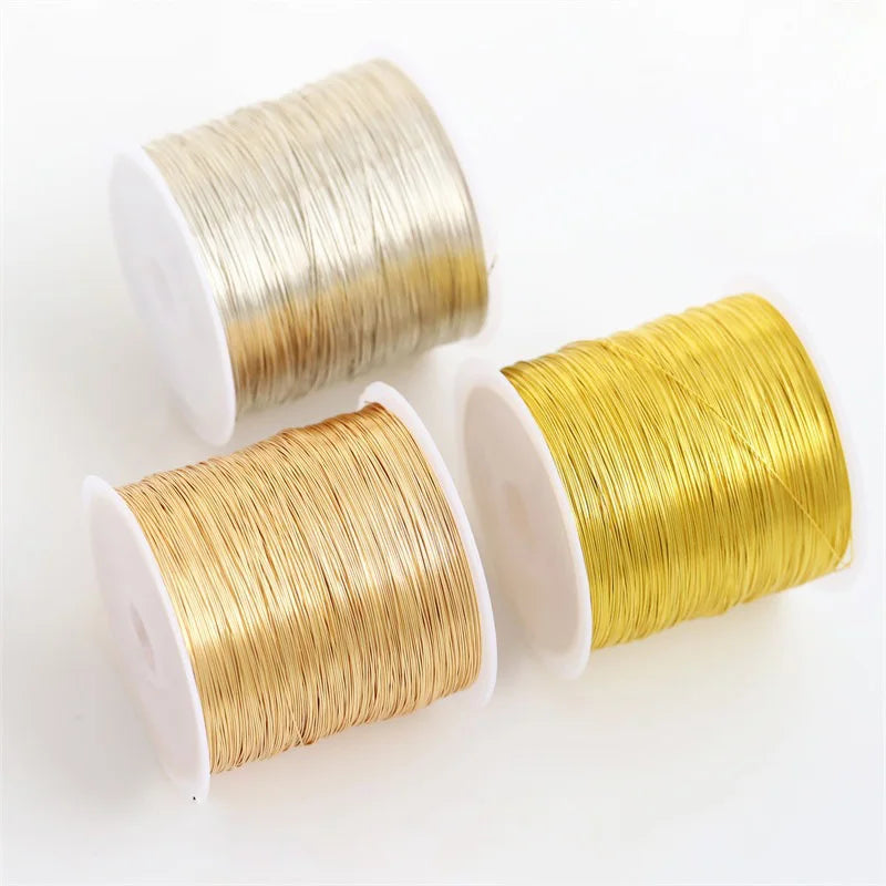 100 Meter Copper Wire for DIY Craft Jewelry Making Flower Wrapping Tinsel Flower Art - Soft Flexible Tarnish Resistant
