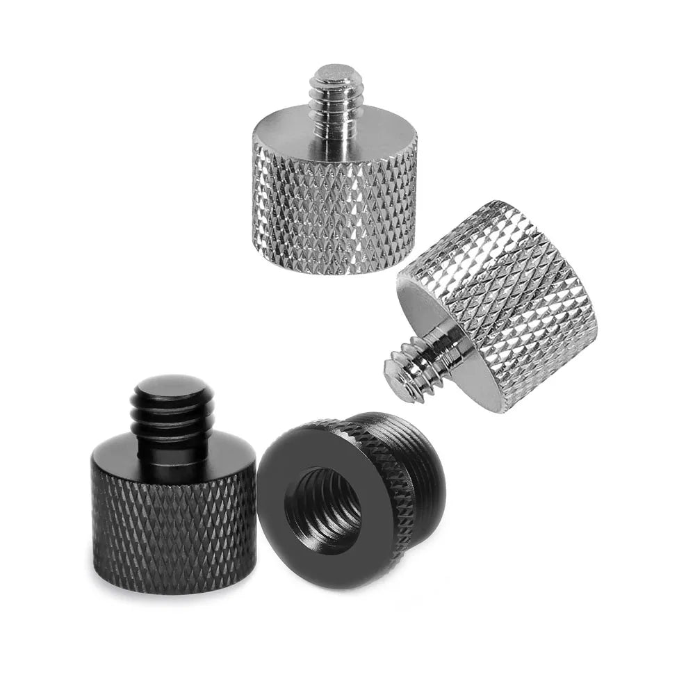Custom 5/8 Female to 1/4 Brass Screw Adapter CNC Aluminum Metal for Camera Tripod & Microphone Spare Part Machining Process