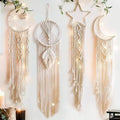 Nordic Large Dream Catcher Handmade Boho Home Decoration Wall Hanging for Kitchen & Office Featuring Metal and Rope Design