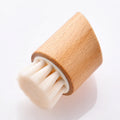 Custom Logo Private Label Makeup Face Clean Tool Single Bamboo Manicure Cleaning Nail Brush with Handle