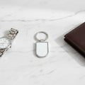 Wholesale DIY Crafts Key Holder Single-sided Sublimation Blank Metal Keychains