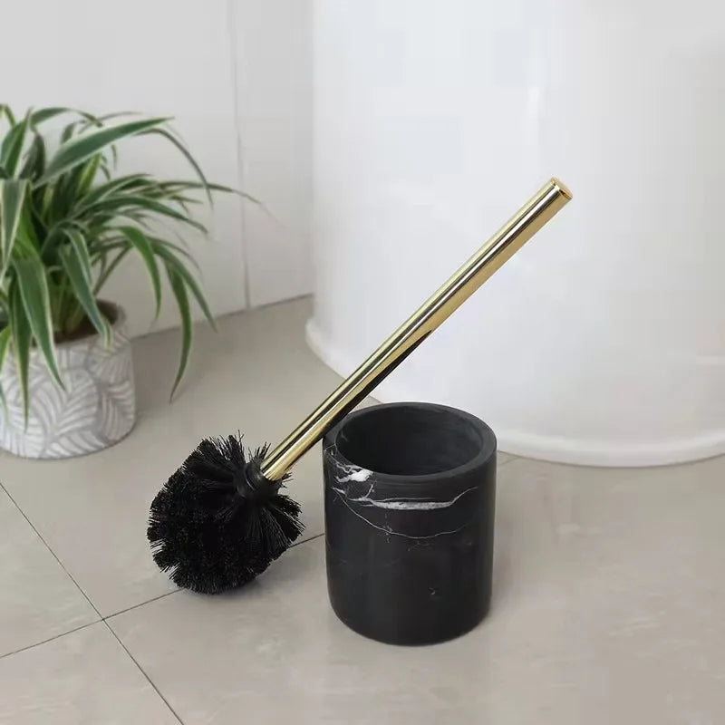 Natural Marble Stone Toilet Brush Holder Bathroom Toilet Cleaner Brush Holder Toilet Bowl Brush Holder Stone