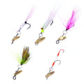 SNEDA 5Pcs/Box Mixed Modified Fly Lure Simulation Insect Fly Fishing Worm Bait
