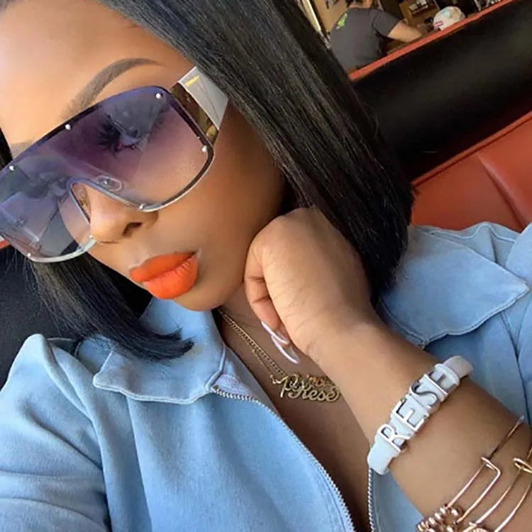 New Design Big Frame Sunglasses Womens Sunglasses Trendy Ladies Sunglasses