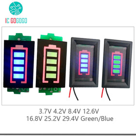 1S 2S 3S 4S 6S 7S Lithium Battery Capacity Indicator Meter Tester Display Li-ion 4.2V 8.4V 12.6V 16.8V 25.2V 29.4V Power Level