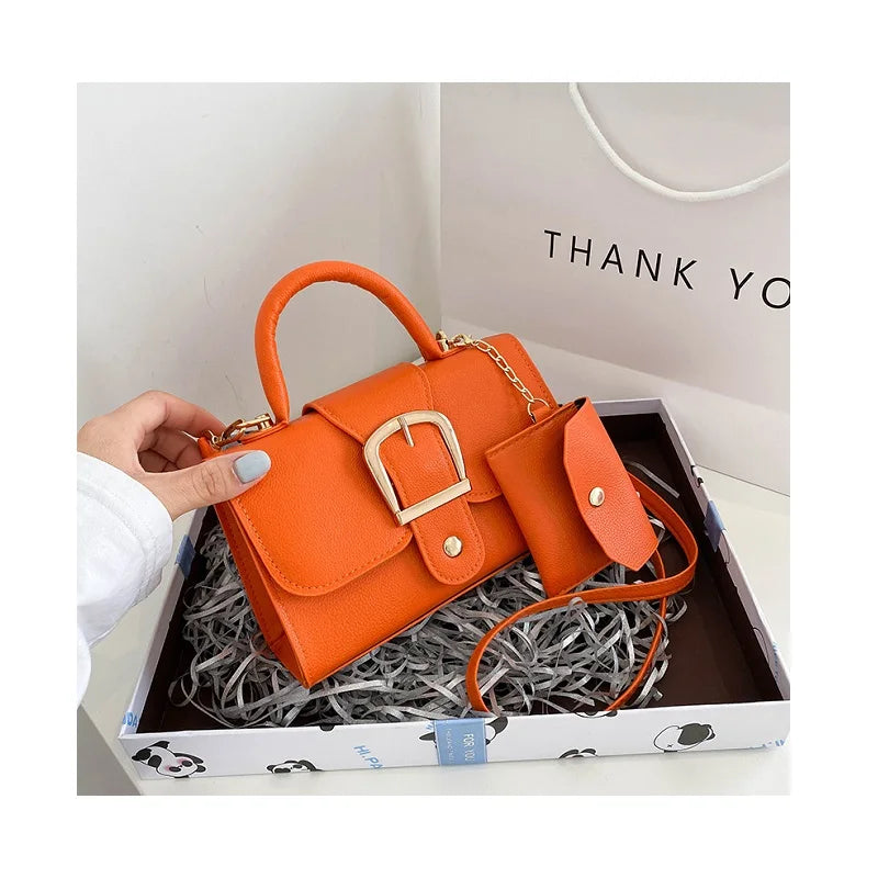 2025 Korean Fashion Ladies Hand Bags Women Shoulder Sling Chain Purse Luxury Lock Handbag for Women