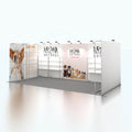 New Design Easy Assemble Portable Tradeshow Reusable Aluminum Led Showcase Tension Fabric 10x20ft Trade Show Exhibition Booth