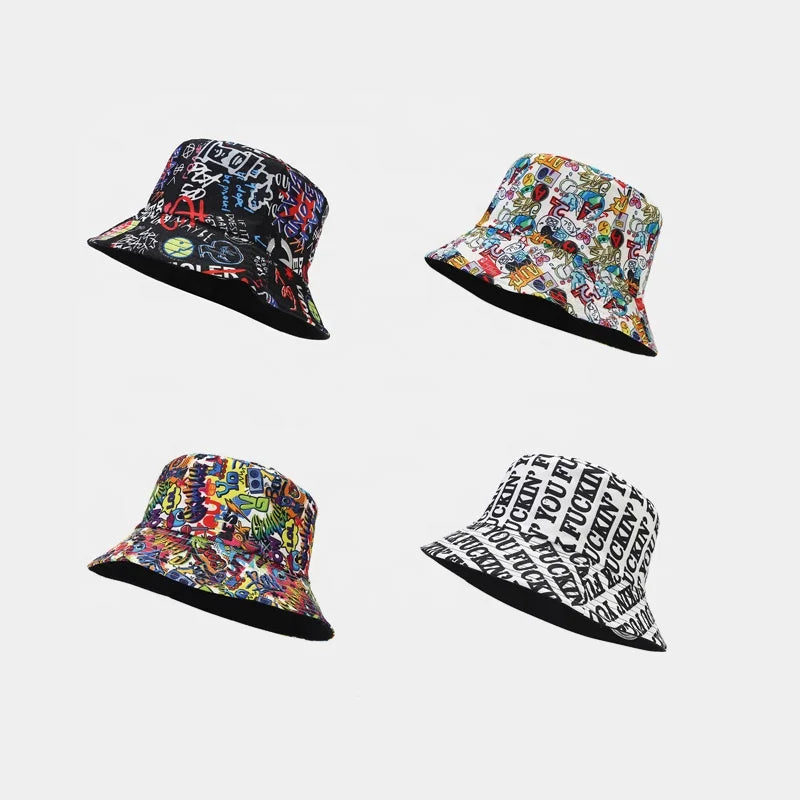 Landfond Sun Cap Resistant UV Protection Wide Brim Nylon Festival Bucket Hat