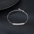 Wholesale Custom 925 Sterling Silver Fashion Jewelry Bracelet Cubic Zirconia Full Diamond Charm Bracelet for Women