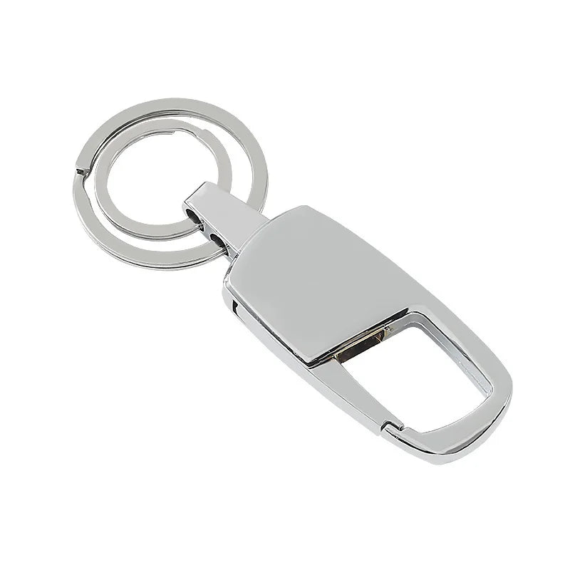 New Design Double Rings Metal Keychain Custom Logo Keychain