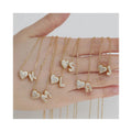 Fashion Rhinestone 18k Gold Plated Bubble Letter Heart Pendent Charms Custom Initial Letter Name Necklace Jewelry