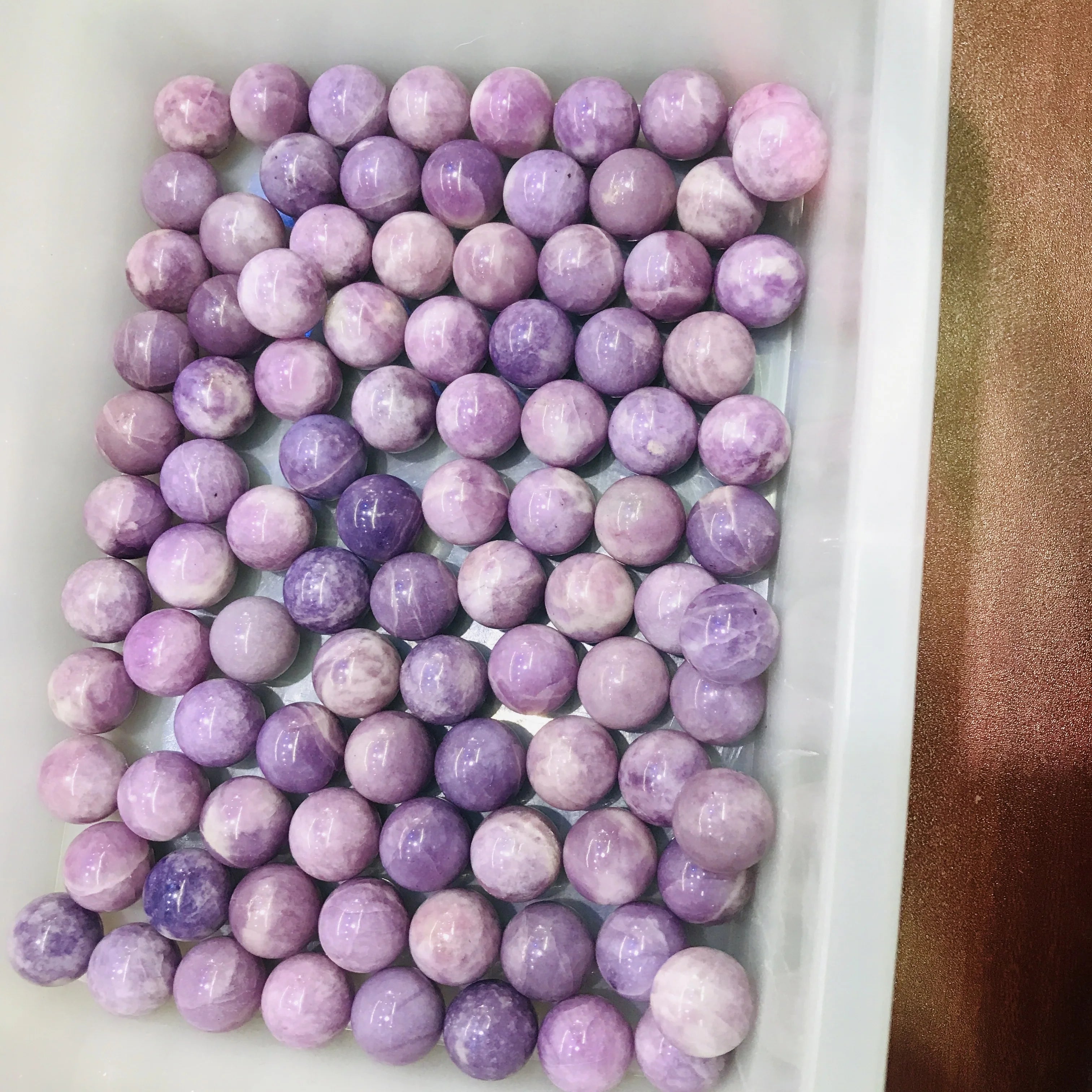 Bulk Wholesale Crystals Stone Ball Natural 2cm Strawberry Rose Quartz Crystal Mini Spheres for Healing