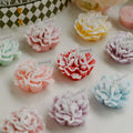 Wholesale Handmade Flower Shape Carnation Scented Perfume Candles Souvenir Home Decor Soy Wax Bulk Personalized Scented Candles
