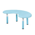 Half Round Moon Shape Children Plastic Play Table for Preschool Nursery School Kids Party Furniture