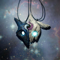 New 2021 Couple Necklace Jewelry Animal Two-tone Necklace Mysterious Stitching Pendant Gift Party Jewelry for Good Friends