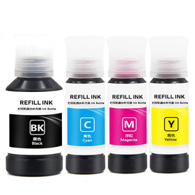 Ocbestjet 4 Colors 003 Refill Dye Ink for Epson L1110 3100 3101 3110 3150 5190 Printer