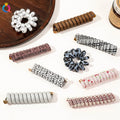 QIYUE Braided Hair Telephone Cord Hair Band Women's Senior Style Hair Cord Rubber Band