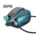 New Year Gift Upgraded 35PSI High-pressure Portable Dual-action Copper Airbrush Compressor Set with Cake Airbrush and Paint