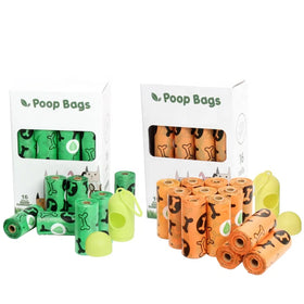 Factory Wholesale Custom Printed Scented Biodegradable Pet Dog Poop Bag With Dispenser