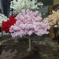 S0212 Wedding Decoration 4ft 5ft Sakura Flower Tree Japanese Flower Decor Pink Red Artificial Cherry Blossom Tree