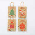 Custom Design Recycle Kraft Paper Best Christmas Day Gift Bag DIY Craft Paper Shopping Merry Christmas Party Favor Bags