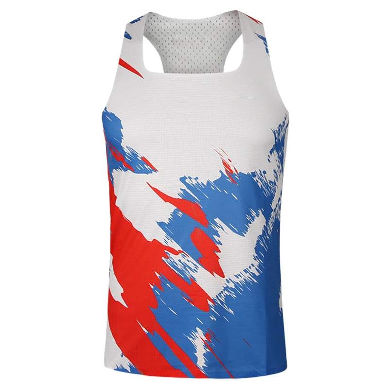 Customizable Men's GMY Tank Top Pro Marathon Gear-Breathable Knitted Running Singlet for Summer Marathons
