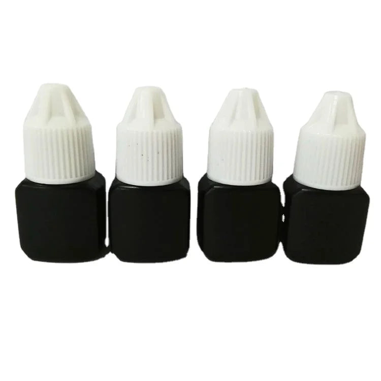 Wholesale Glue Bottle Plastic Material Black White Colors Empty Glue Bottle for Eyelash Extension