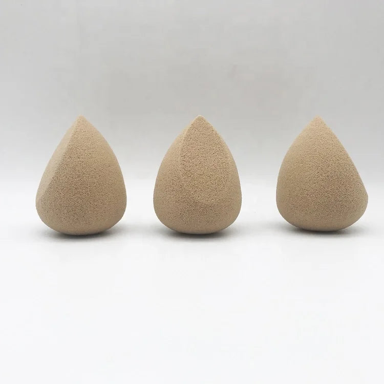 Yalina Eco-Friendly Biodegradable Latex-Free Expanded Water Washable Big Black Teardrop-Shaped Makeup Blender Sponge Customized