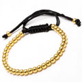 5mm 36pcs Ball Beaded Bracelet Adjustable Handmade Silver Gold Black Rose Plating Jewelry Stainless Steel Ball Bracelet