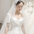 V120#2020 New Veil Fascinators Super Fairy Long Mopping the Floor Bead Wedding Veil Bride Main Wedding Accessories