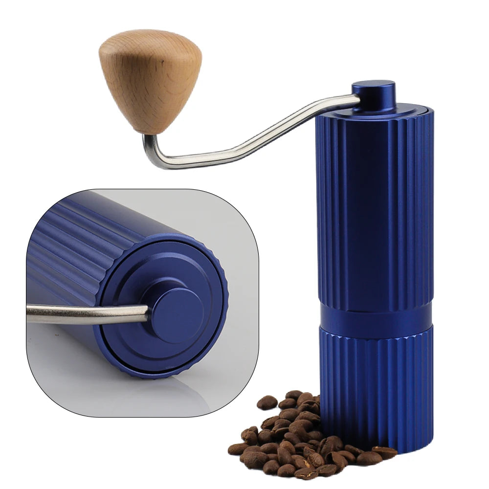 Premium Stainless Steel Conical Burr Manual Coffee Grinder Outdoor Portable Adjustable Mini Portable Hand Coffee Mill