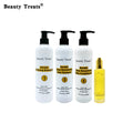 Professional Vegan Keratin Series Hair Care Set Organic Essence Straightening Deep Cleaning Nourishing Treatment 500ml Cream