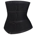 Wholesale 9 Steel Bones Front Zipper 3 Belt Adjustable Women Tummy Control Waist Cincher Shaper Neoprene Waist Trainer