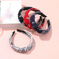 Solid Color Satin Amoeba Hair Hoop Net Red Sweet Temperament Head Hoop Hair Clip Face Pressure Hair Band Tiara