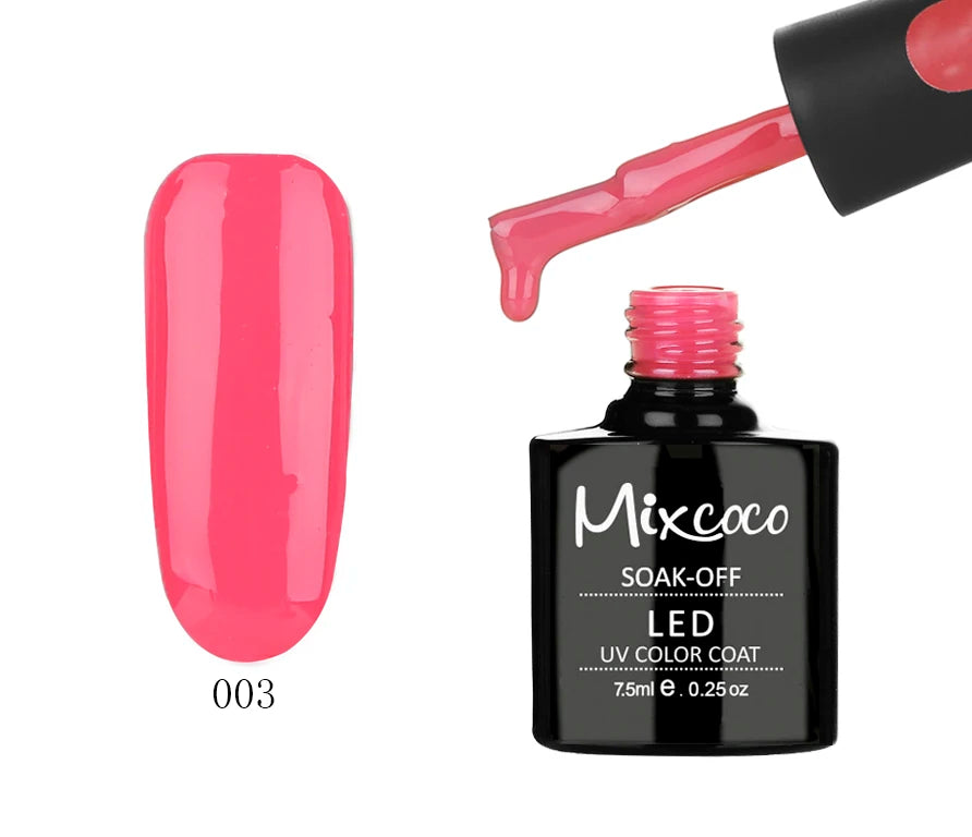 High Quality Mixcoco Brand 192 Colors 7.5 ml Nail UV Gel From China Complete Color Collection for Professional Nail Art
