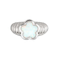 Delicate and Lovely Opal Resin Flower rainbow Stone butterfly love Jewelry Rings