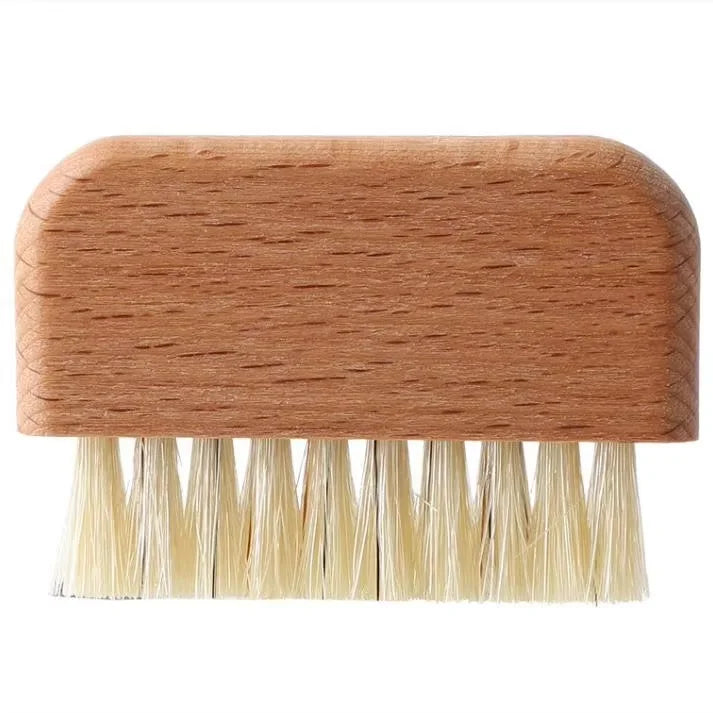 Household Wood Pure Bristle Nail Brush Hand Boar Hard Bristle Nail Brush Nail Dust Remover Cleaning Brush