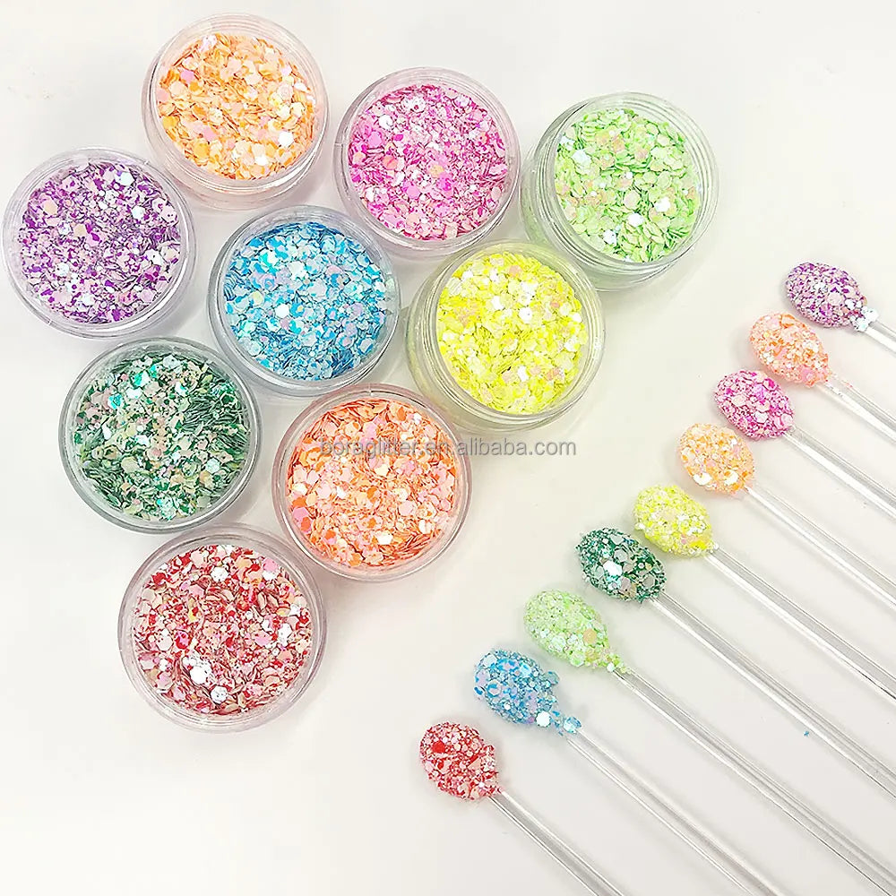 Wholesale Holographic Polyester PET Glitter for NailFaceBodyDIYCraftParty Christmas Decoration