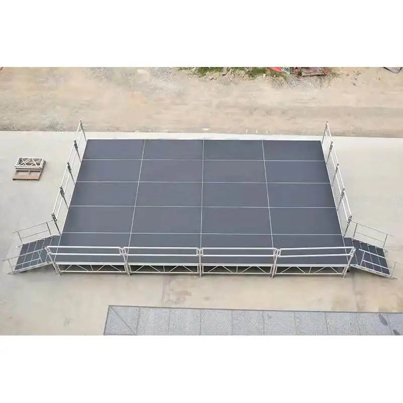 Mobile Stage Truss Aluminum Screw Bolt Truss Stage Wood Full Concert Platform for Outdoor Events Stage Platform