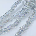 13mm Four-leaf Clover Crystal Beads Diy Bracelet Necklace Material Colorful Rhombus Cuboid Clover Glass Beads for Jewelry Making