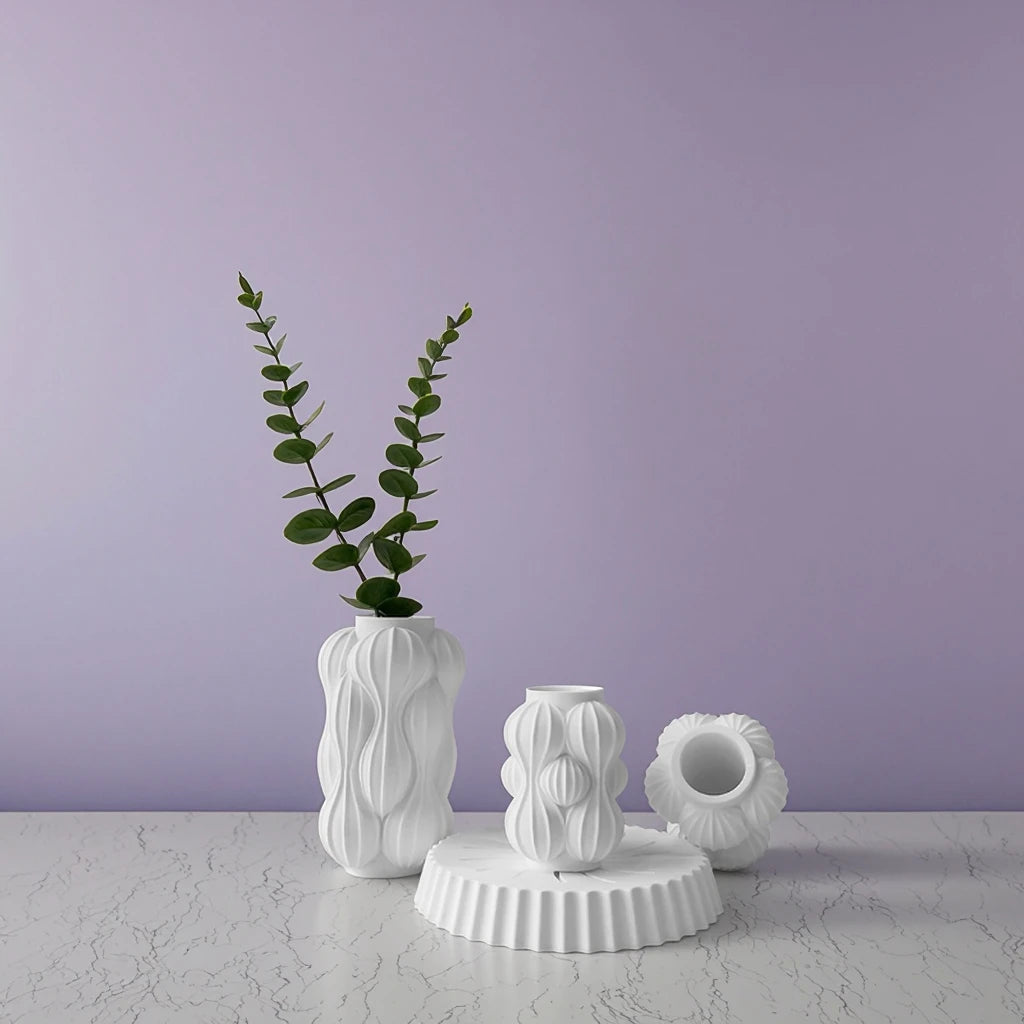 Vase Silicone Mold Dried Flower Flower Arrangement Mold DIY Gypsum Cement Vase Decorative Ornaments Moulds
