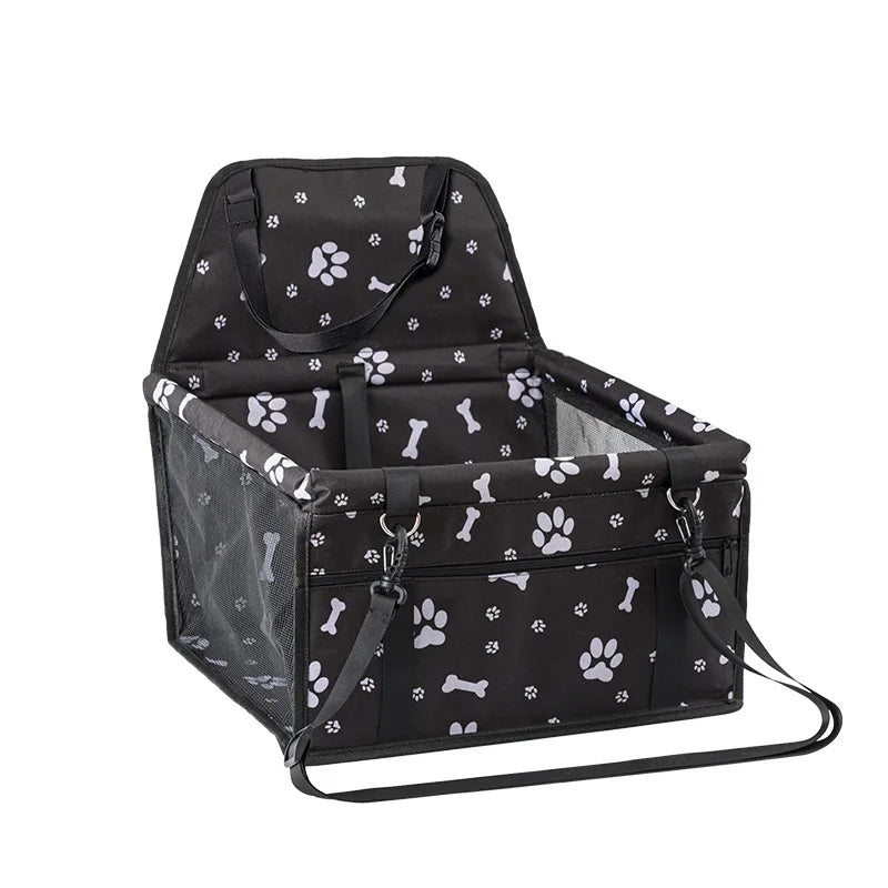Pet Car Booster Seat Travel Carrier Cage Pet Supplies Oxford Breathable Folding Soft Washable Travel Bags for Dogs Cats