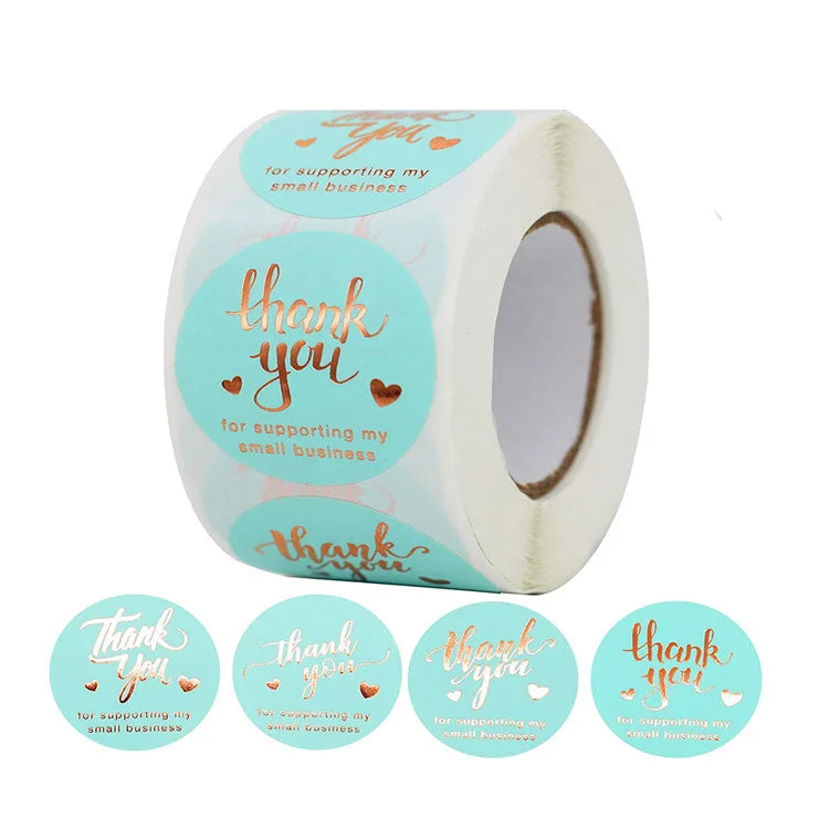 Custom Printed Adhesive Roll Labels Stickers Manufacturers' Packaging Logo Design