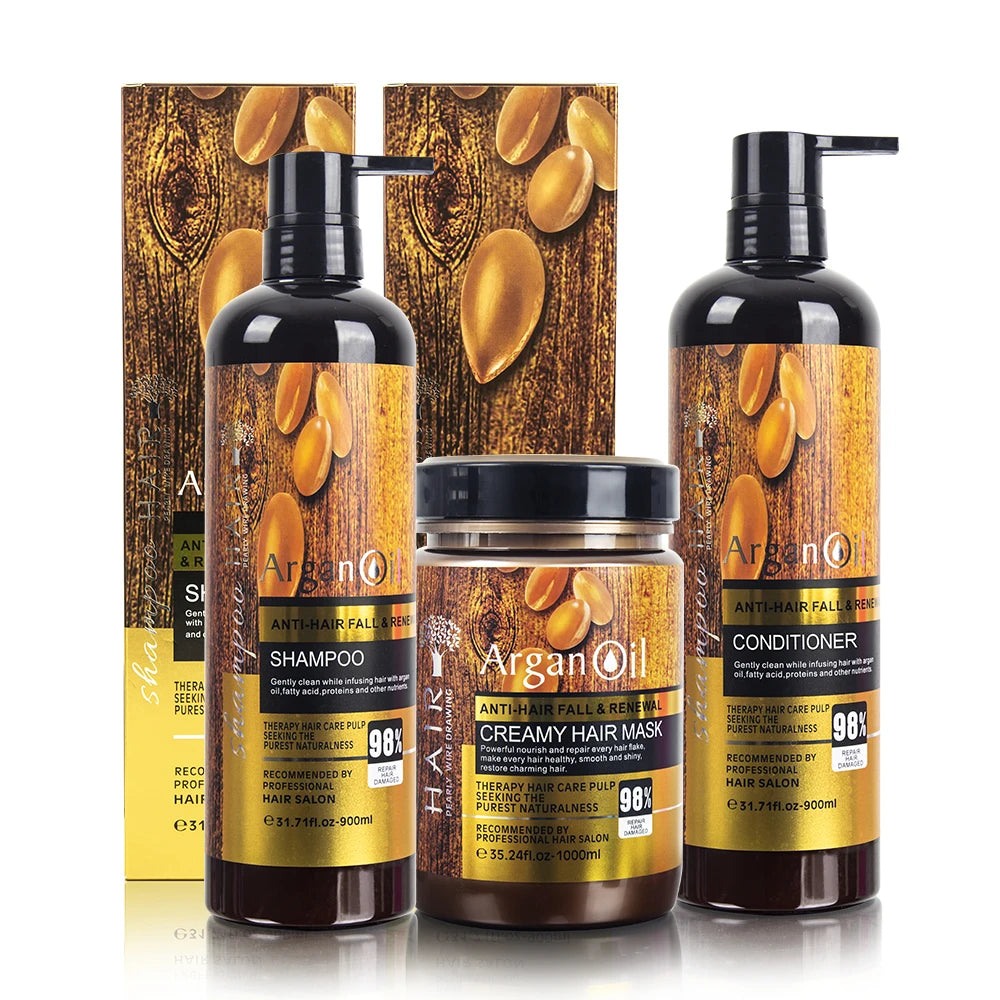 Wholesale Price Private Label Moisture Hotel Natural Hair Growth Keratin Organic Argan Oil Luxury Hair Shampoo and Conditioner